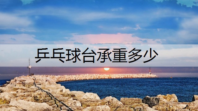 乒乓球台承重多少