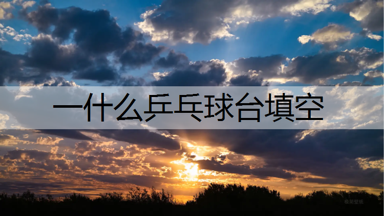 一什么乒乓球台填空
